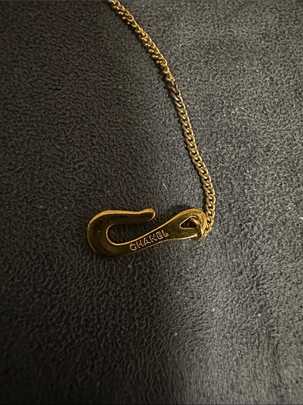 CHANEL Gold Tone Globe Pendant Necklace - Picture 6 of 9